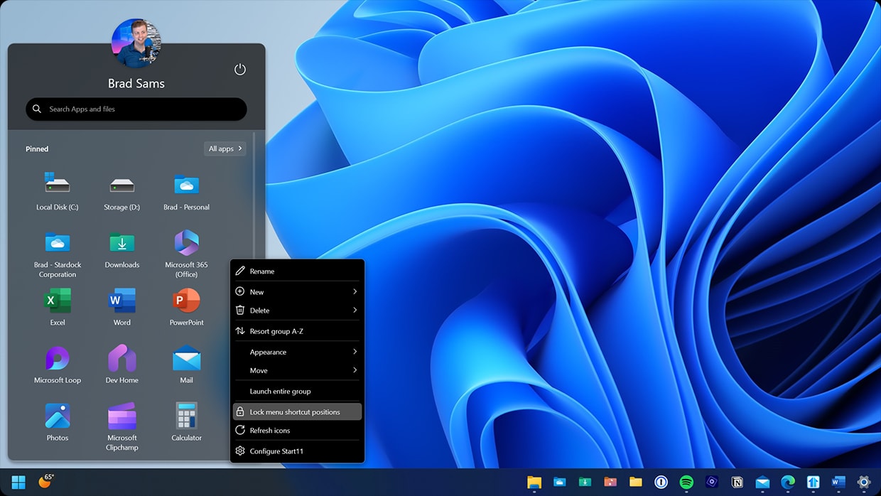 Start11 business control features