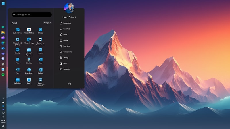 Vertical Taskbar for Windows 11